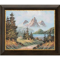 Постер "Туман в горах", 40 см х 50 см артикул 1957e.