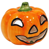 Подсвечник керамический "Тыква" артикул 2076e.