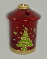 Новогодний керамический подсвечник 17524 артикул 2078e.