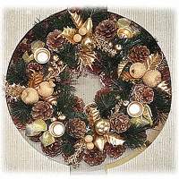 Новогоднее украшение "Подсвечник для четырех свечей" 15296 артикул 2085e.