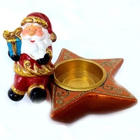 Подсвечник декоративный "Санта с подарком" 17516 артикул 2099e.